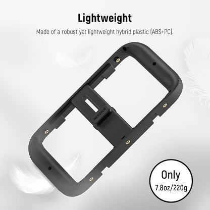 NEEWER Mobile Phone Video Rig, Mobile Phone Grip Stabiliser Cage with Cold Shoe and 1/4 Inch Thread, Video Recording Film Rig, Compatible with iPhone 16 15 Pro Max Plus 14 13 Mini X XS Max XR