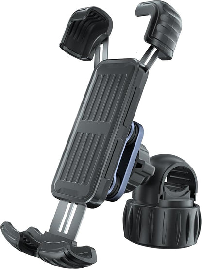Hiboy Motorcycle Phone Mount Holder - Upgrade Vibration Dampener - 360° Rotatable Bicycle Phone Holder, Bike Scooter Handlebar Phone Clip for 5.1" - 6.8" Smartphones