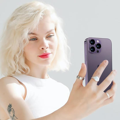 for iPhone 14 Pro and iPhone 14 Pro Max Camera Lens Protector, Anti-Scratch Tempered Glass Camera Screen Protector Shockproof Full Protective Camera Cover Case Friendly Lens Cover-Purple