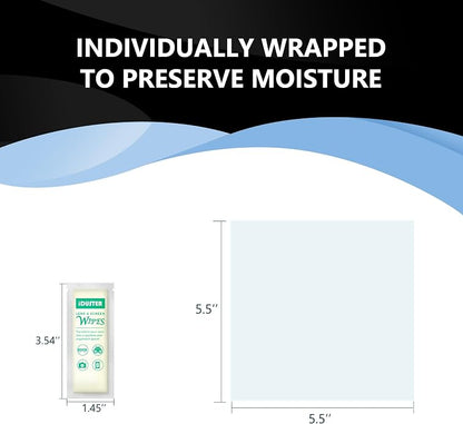 Screen Cleaner Wipes for Lens - Premoistened Eyeglasses Cleaning Wipes, Streak-Free Screen Wipes for iPad, Phone, Car, TV, Computer, Laptop, Eye Glasses
