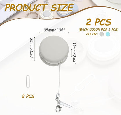 MECCANIXITY 2Pcs Screen Cleaners Green Khaki Phone Screen Cleaning Wipes, Fingerprint Proof Cleaning Ball for Mobile Phones, Computers, Tablet Touchscreens, Car Screens