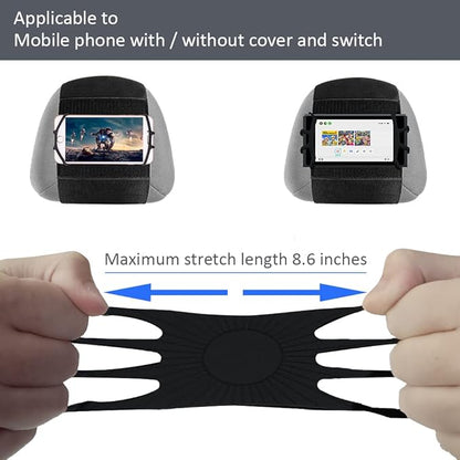 Phone Holder Car, Truck Tablet Headrest Mount, Universal Car iPad Holder with Silicone Net for All Kindle Fire, iPhone and Tablet with - Black (Small Silicone Net (3.5''-7.5''))