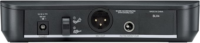 Shure BLX14/CVL Wireless Microphone System - 14-Hour Battery Life, 300 ft Range, UHF | Includes CVL Lavalier Mic, Bodypack Transmitter, Single Channel Receiver | H11 Band (BLX14/CVL-H11)