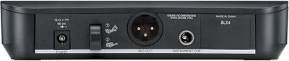 Shure BLX14/CVL Wireless Microphone System - 14-Hour Battery Life, 300 ft Range, UHF | Includes CVL Lavalier Mic, Bodypack Transmitter, Single Channel Receiver | H11 Band (BLX14/CVL-H11)