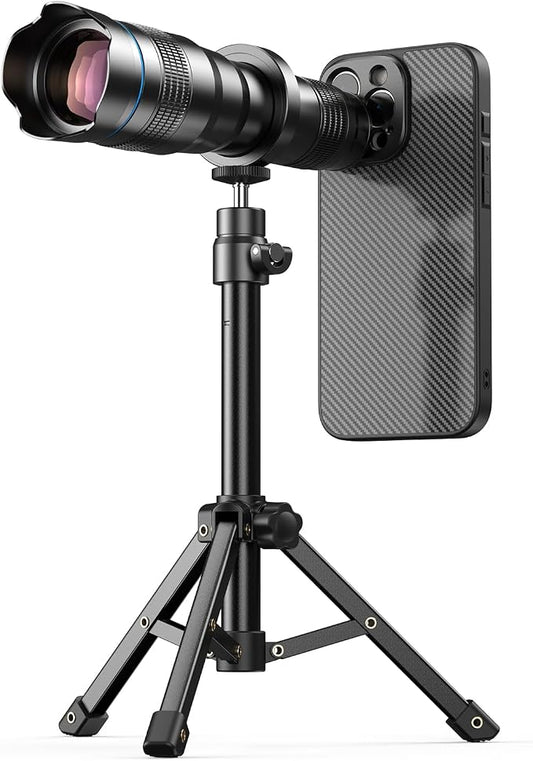 Evil eye 36X Telephoto Lens for iPhone 16 Pro Max, High Power HD Telephoto Phone Lens with Tripod, Phone Lens Attachments for Travel, Concert, Exploration