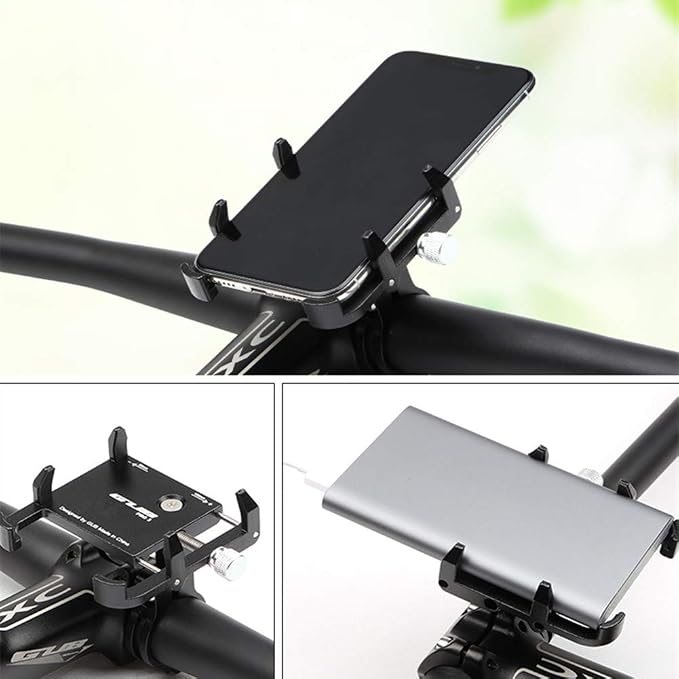 GUB Thick Case Design Bike & Motorcycle Phone Mount Handlebar Holder Adjustable Compatible with iPhone XR Xs 7s 8 Plus,Compatible with SamsungS7/S6/Note5/4,Any Cell Phones with Thick Phone Case (red)