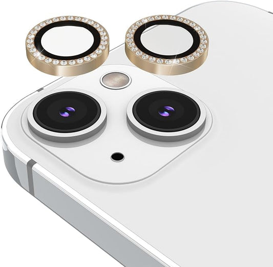 kate spade new york iPhone 15 / iPhone 15 Plus Camera Lens Protector with Aluminum Ring - Crystal