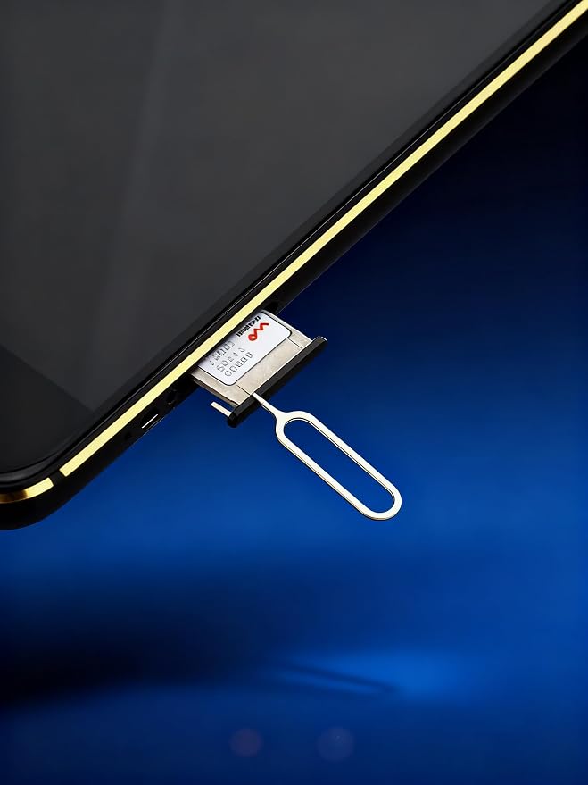 4 Pcs SIM Card Removal Openning Tool Tray Eject Pins Needle Opener Ejector Compatible with All iPhone Apple iPad HTC Samsung Galaxy Cell Phone Smartphone Watchchain Link Remover (Style B)