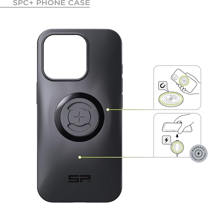 SP CONNECT Road Bike Bundle | SPC+ | Compatible with Samsung S24+ | Bike Phone Mount | Bicycle Accessories and Bike Phone Holder | Cell Phone Holder Black