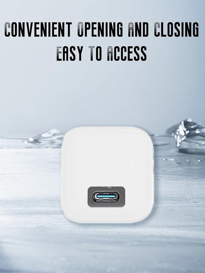 Case for Anker Nano 45W USB-C Charger (Model: B2692), Kids-Friendly Soft Silicone Protective Cover, Shockproof, Waterproof (White)