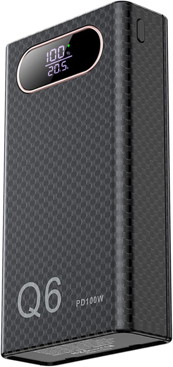QMQJIA Battery Pack Case with PD100 Fast Charging Capability for 6pc 21700 Battery Holder Enhances Power Supply Outer Shell