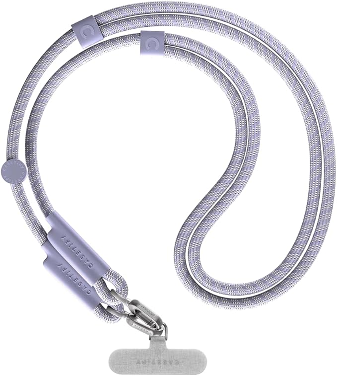 CASETiFY 8mm Rope Cross Body Strap with Card - Soft Blue