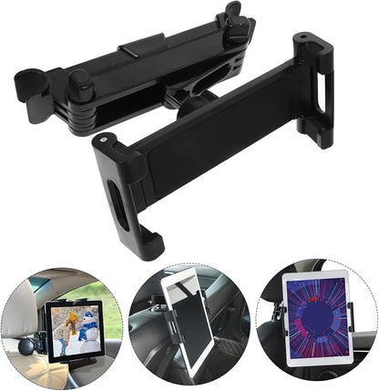 Car Headrest Tablet Mount Adjustable Phone Holder for Backseat Use Compatible Tablets and Phones Material Non- Design for Usage for Travel and Entertainment