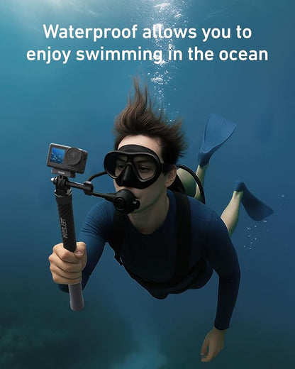 TELESIN Selfie Stick Long Pole Invisible for GoPro (120cm/47.2in),Carbon Fiber Waterproof Extension Monopod for GoPro 13 12 11 DJI Osmo Nano Action 6 5 Pro 4 Pocket 3 Xtra Muse Insta360 X5 X4 Ace Pro