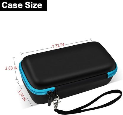 Comecase Travel Case for Anker 727/ Prime 6-in-1 USB C Charging Station | Hard Shell, Mesh Pocket and Elastic Cable Slots for Travelers, Business Trips, Camping and Remote Work, Box Only - Blue