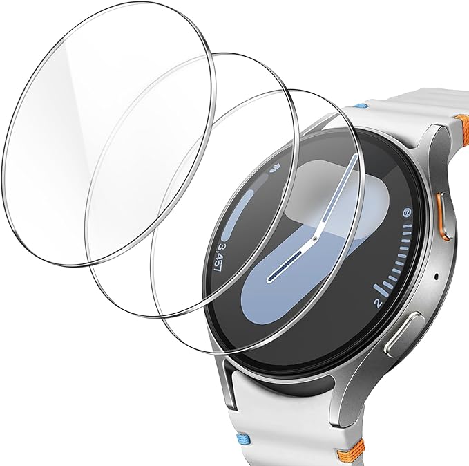 JETech Screen Protector for Samsung Galaxy Watch 7/6 44mm, 3-Pack | Tempered Glass Protection, HD Clear, Anti-Scratch Design