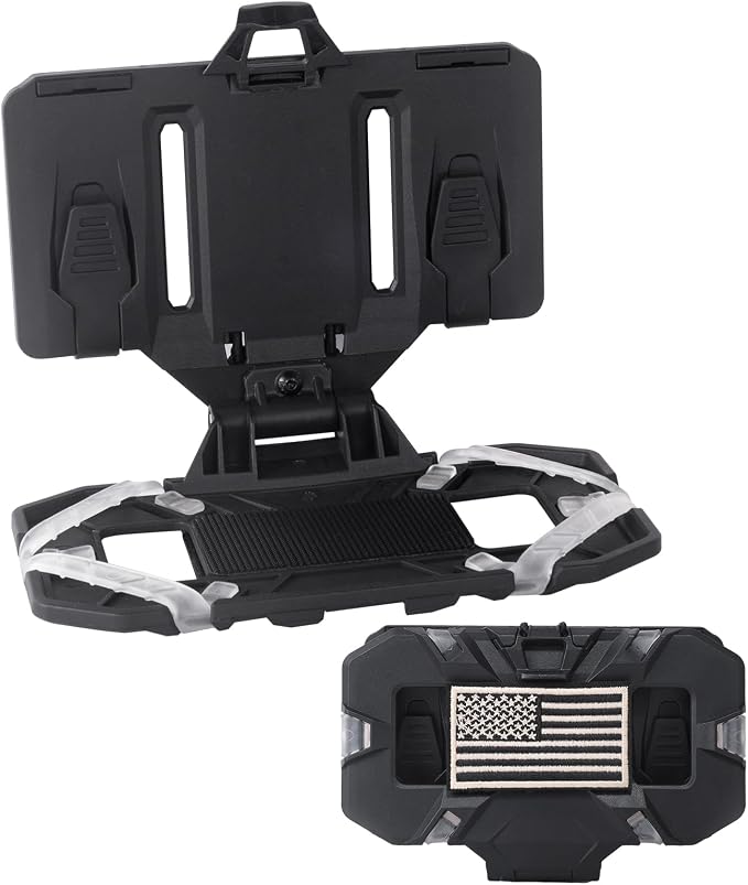 Molle Phone Holder Universal Tactical Phone Holder for Tactical Plate Carrier Molle Vest Attachments Compatible with Screen Size 4.7"-6.7" Phones (Black)