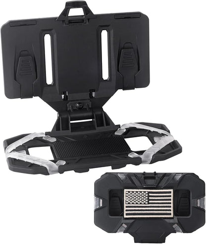 Molle Phone Holder Universal Tactical Phone Holder for Tactical Plate Carrier Molle Vest Attachments Compatible with Screen Size 4.7"-6.7" Phones (Black)