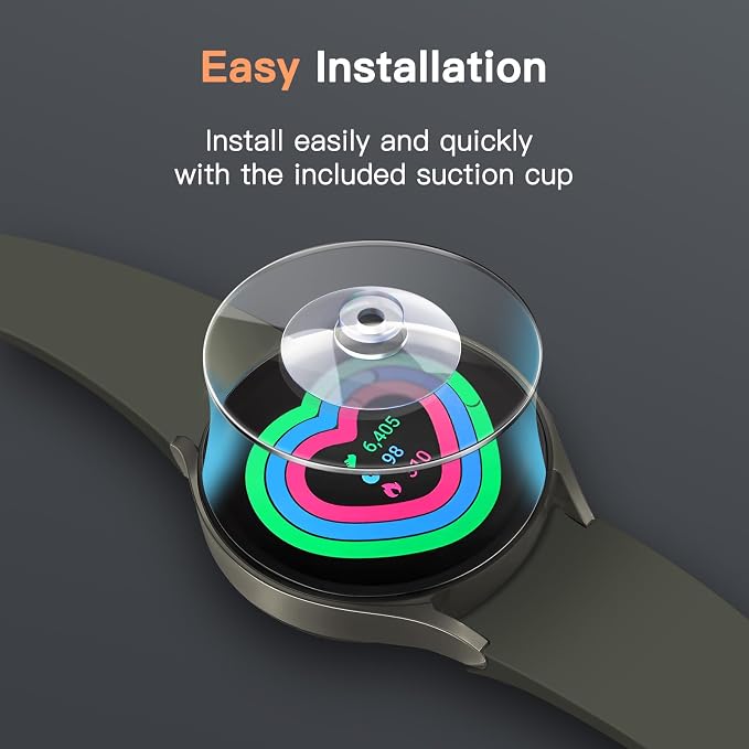 JETech Screen Protector for Samsung Galaxy Watch 7/6 40mm, 3-Pack | Tempered Glass Protection, HD Clear, Anti-Scratch Design