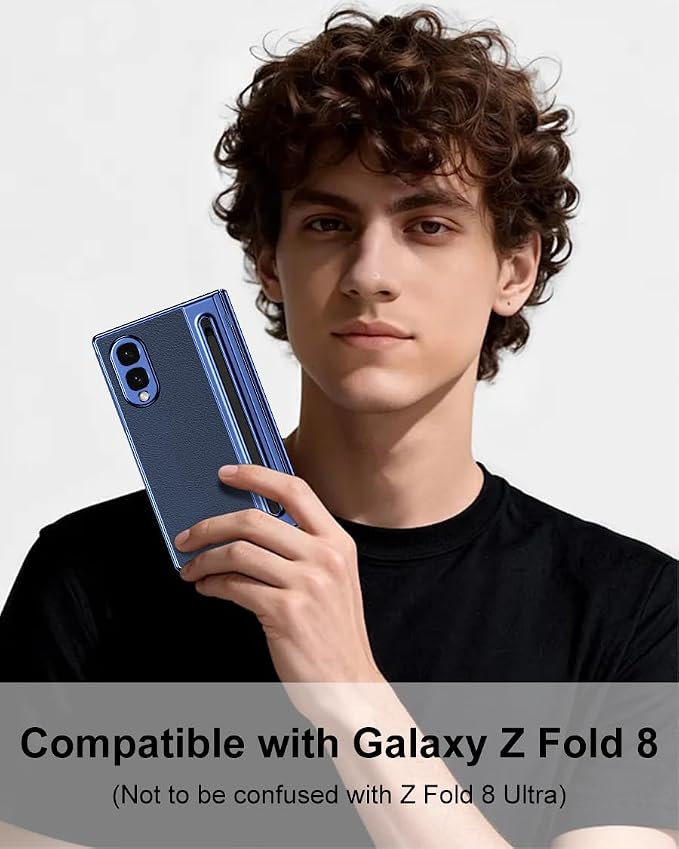 Galaxy Z Fold 8 Wide Case with S Pen Holder & Stylus, Full Body Hinge Case | Galaxy Z Fold 8 & Fold 8 Wide Case with HD Screen Protector, Shockproof Protection Cover, Phone Case mit Hinge & S Pen Stylus