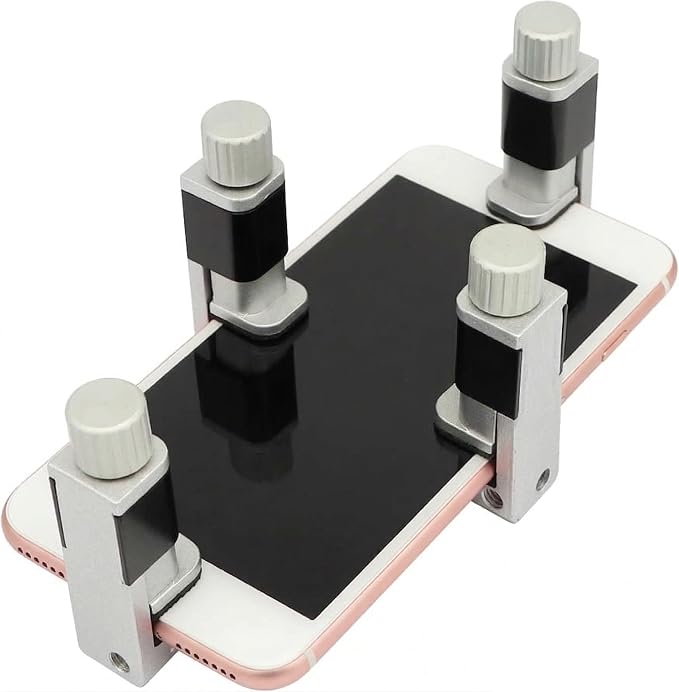 4Pcs Phone Clamp Screen Repair Tool Kit Fix Cracked Cell Phone Screen Clamps Clip Compatible for iPhone,Samsung,iPad,MacBook,Tablets & Other Cell Phone Screen Repair kit with Screwdriver Set