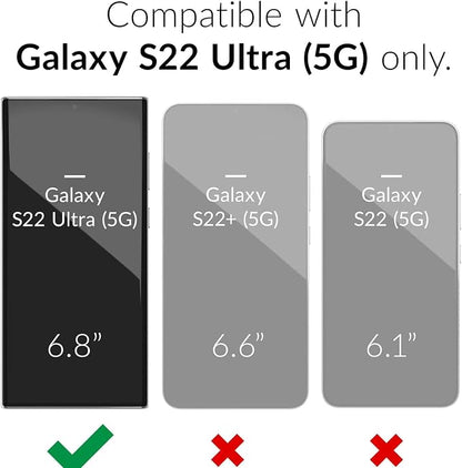 Battery Case for Galaxy S22/S23 Ultra, Upgraded 12000mAh Battery Pack Rechargeable Charger Case with Wireless Charging Compatible for Galaxy S22/S23 Ultra (6.8 inch) External Charging Cover (Black)