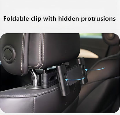 New Upgrade Extendable and Rotatable Seat-Back Tablet & Phone Holder, Universally Compatible with 4.7-12.9 inch Devices - Ideal for Cars, Tablets, Phones, and Game Consoles -B Model (Black)