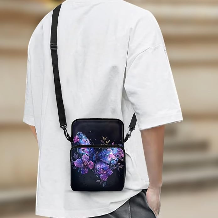 Men's Crossbody Bag, Small Cell Phone Wallet, Women's Shoulder Handbag, Travel Gym Bag
