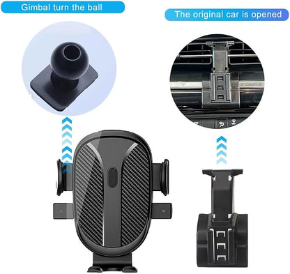 Car Phone Holder for Chevy/Chevrolet Trax 2024 2025 2026 Accessories(LS,1RS LT,2RS,ACTIV) Dash Mount Cell Phone Holder for Most Smartphones Custom Auto Interior Accessories One-Hand Operation