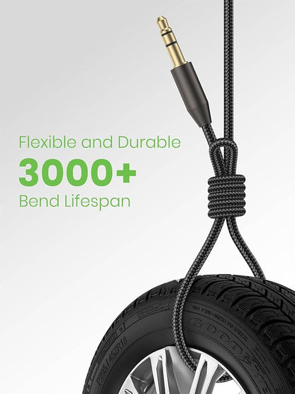 Bluetooth 5.4 Car Aux Adapter, Handsfree Calls, Wireless Music Streaming for Car Home Stereo Speakers Audio System