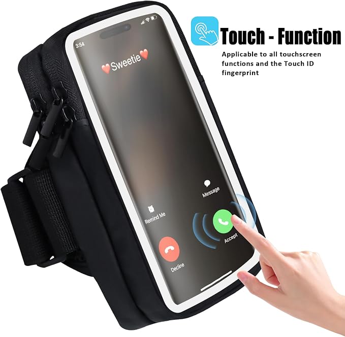 Phone Holder for Running Armband Cell Phone Holder iPhone 17 16 16e 15 14 13 12 11 Pro Max Xs Xr X Plus Mini Samsung Galaxy Ultra S26, Sports Arm Bands Sleeve Fit Workout Exercise Gym Hiking