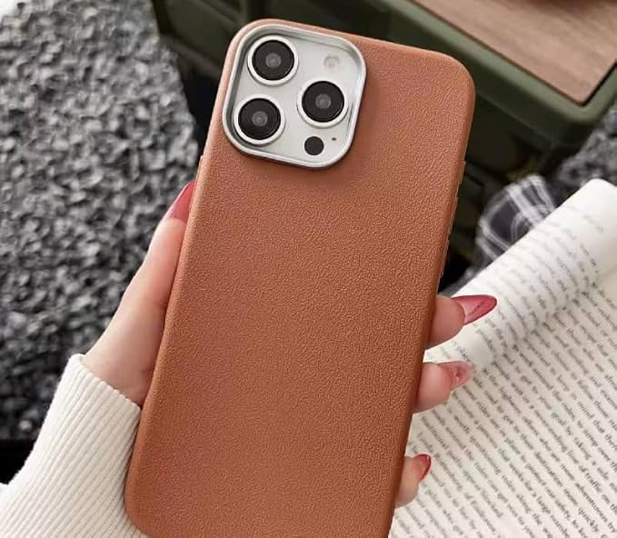 Funda Protectora Transparente para iPhone 17 Pro Max / 14 Pro Max / 17 Pro / 15 Pro Max / 15 Plus – Antigolpes y Ultrafina (Brown, iPhone 17 pro max)