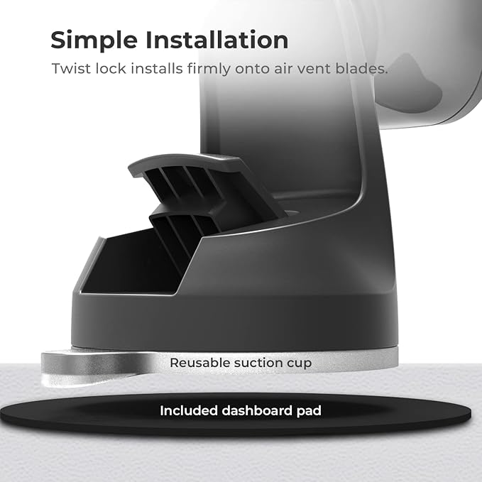 iOttie iTap 2 Magnetic Dashboard Car Mount Holder || Cradle for Samsung Galaxy S22, Google Pixel 7, Motorola Moto G, OnePlus 10, Sony Xperia & Other Android Smartphones