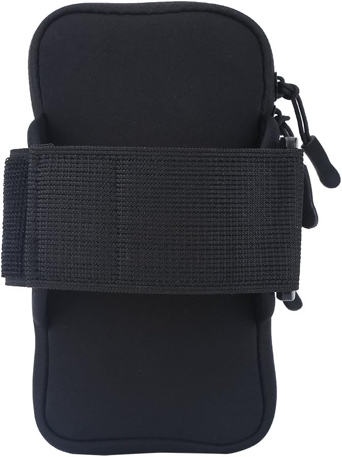 VGEBY Arm Pouch Outdoor Sport Running Jogging Exercise Armband Bag Wrist Pouch Phone Case Bag(Black) Sports Bag Supplies Phone Holder for Running Wrist Pouch Arm Phone Case