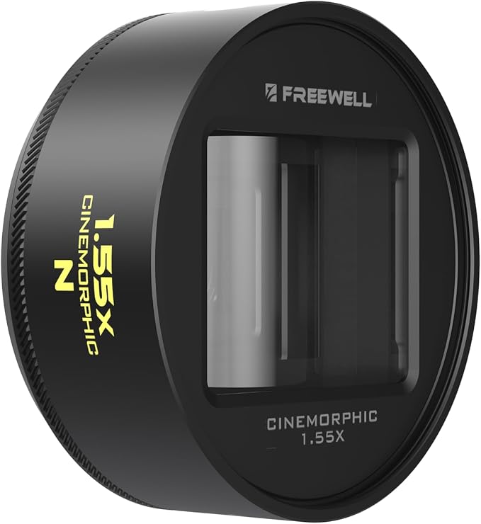 Freewell 1.55x Neutral Streak Anamorphic Lens Compatible with 17mm Mount iPhone & Samsung - Cinematic Bokeh, Smooth Streak Effect, Easy Installation