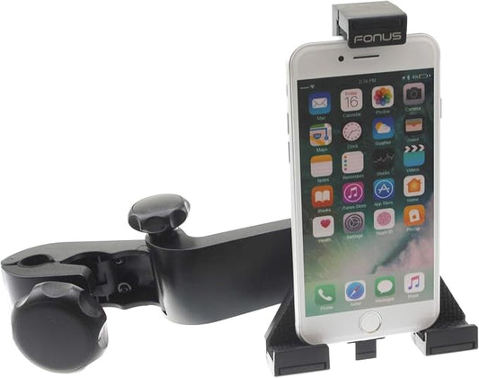 Headrest Car Mount for Compatible with Samsung Galaxy S24/S23/S22/S21/S20/FE/Plus/Ultra Phones - Holder Back Seat Cradle Swivel Dock Entertainment
