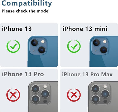 Korecase 2 Pack Camera Protector Compatible with iPhone 13 Mini Whole Piece 9H Tempered Glass Anti Scratch Dust Strong Adhesion full coverage Protective Pacific Blue