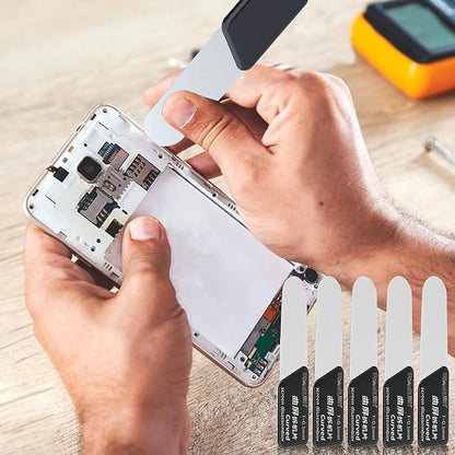 5Pcs Disassembler Pry Tools, Ultra-Thin Separate Screen Curved Spudger, Stainless Steel Mobile Phone Screen Pry Blade, Repair Opening Tool for Smartphone Curved-Screen LCD Casing(5pcs)