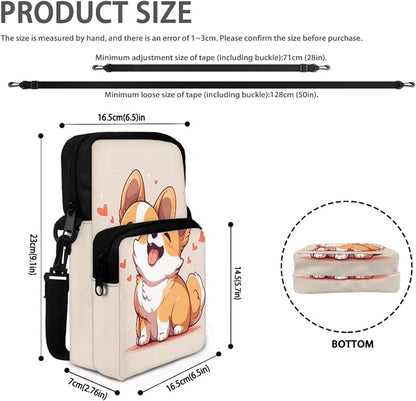 Men's Crossbody Bag, Small Cell Phone Wallet, Women's Shoulder Handbag, Travel Gym Bag