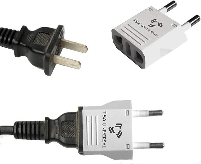United States to Indonesia/Bali Travel Power Adapter to Connect North American Electrical Plugs to Indonesian Outlets for Cell Phones, Tablets, eReaders, and More (2-Pack, Orange)