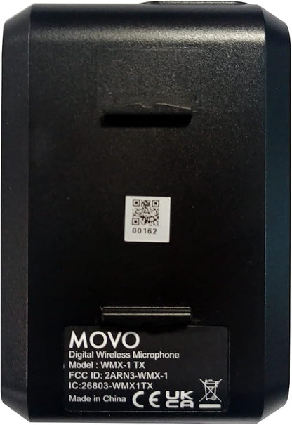 Movo WMX-1-DUO 2.4GHz Dual Wireless Lavalier Microphone System, Compatible with DSLR Cameras, Camcorders, iPhone, Android Smartphones, and Tablets, 200ft Audio Range, Great for Teaching Tutorials