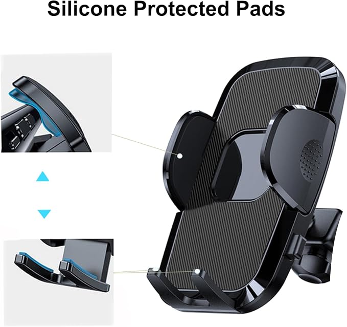 Car Cell Phone Holder Mount for Jeep Wrangler JK JKU 2017 2016 2015 2014 2013 2012 2011 Interior Accessories, Dashboard Mobile Phone Stand Compatible with 4.0"-7.0" Cell Phones