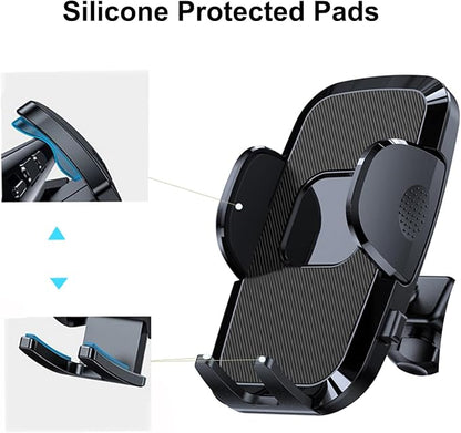 Car Cell Phone Holder Mount for Jeep Wrangler JK JKU 2017 2016 2015 2014 2013 2012 2011 Interior Accessories, Dashboard Mobile Phone Stand Compatible with 4.0"-7.0" Cell Phones
