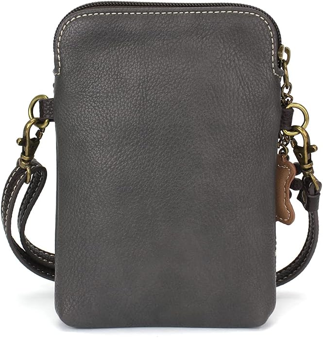 CHALA Dog Collection Cell Phone Crossbody Purse-Women PU Leather/Canvas Multicolor Handbag with Adjustable Strap