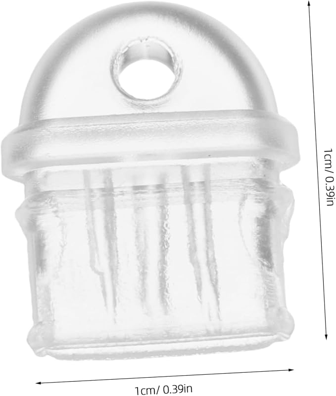 Housoutil 20pcs Type-c Charging Port Plugs Transparent Protective Plugs for Mobile Devices Easy to Use Carry Fluff from Entering Charging Ports