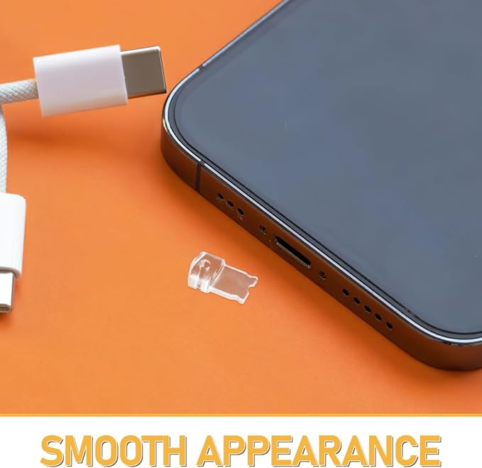 Housoutil Clear Charging Port Plugs 20Pcs Protective Dust Caps for Easy Install USB Dust Plug to Prevent Debris and Maintain Phone Port Functionality