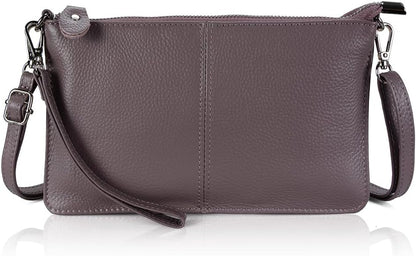 befen Genuine Leather Wristlet Clutch Wallet Purses Small Crossbody Bags for Women with RFID Blocking Card Slots