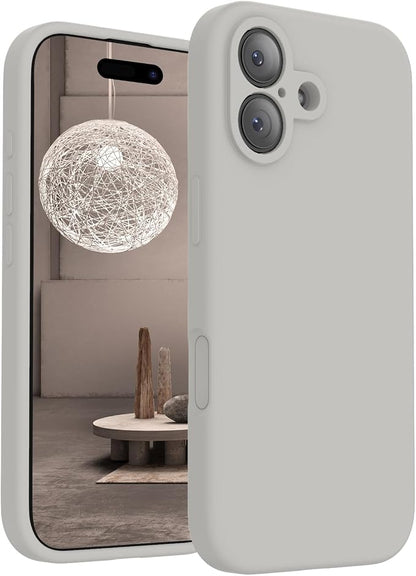 FireNova Magnetic for iPhone 17 Case, Compatible with MagSafe, [Integrated Silicone Camera Control Button] [Camera Protection] Anti-Scratch Microfiber Lining Phone Case, 6.3", Natural Titanium