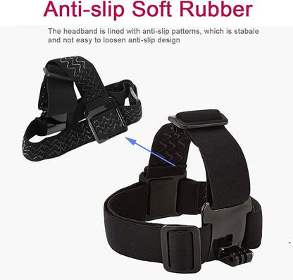 Phone Chest Mount Head Strap Accessories - Vlogging Kit for iPhone,POV Phone Holder Compatible With iPhone 17 Pro Max Plus 16 15 14 - Hands Free Body Camera Mount for Immersive Fishing Video Recording
