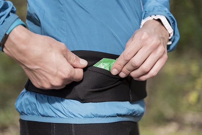 Nathan Zipster Running Belt.Bounce Free Waist Pack. Pockets with Zippers. Runners Fanny Pack. Fits All iPhones, Android, Samsung etc. for Men and Women